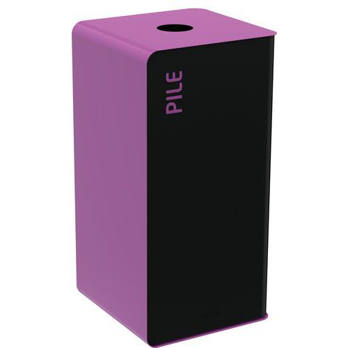 Borne Tri Sélectif 40 Litres Sans Serrure - Tri Piles