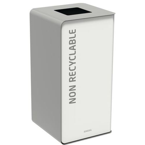 Borne Tri Sélectif 40 Litres Sans Serrure - Non Recyclables
