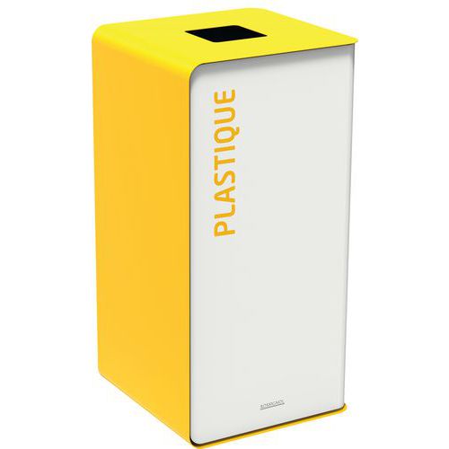 Borne Tri Sélectif 40 Litres Sans Serrure - Tri Plastique