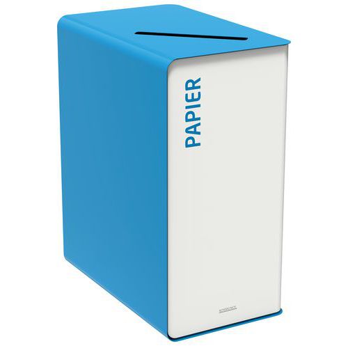 Borne Tri Sélectif 65 Litres Sans Serrure - Tri Papier