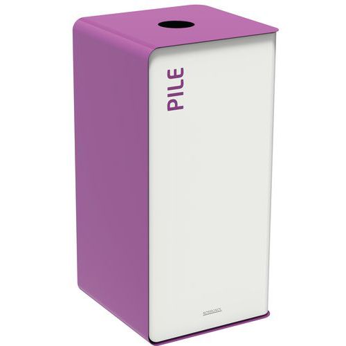 Borne Tri Sélectif 40 Litres Sans Serrure - Tri Piles