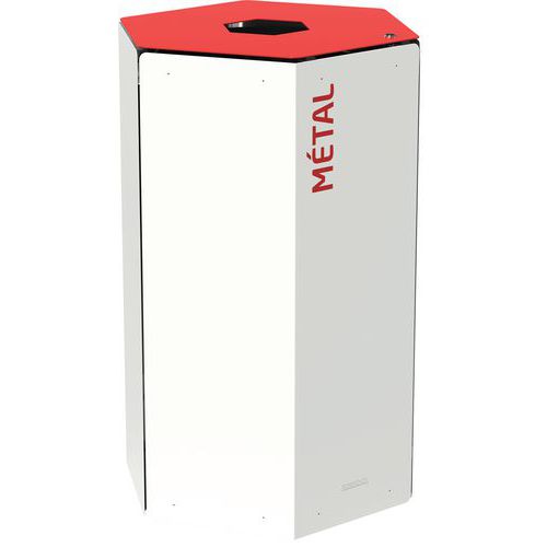 Corbeille Tri Métal 50 Litres - Avec Serrure