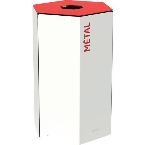 Corbeille Tri Métal 50 Litres - Sans Serrure