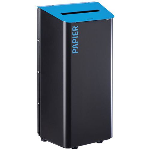 Corbeille à Poser Ou à Fixer - 80 Litres Gris - Bleu Ciel