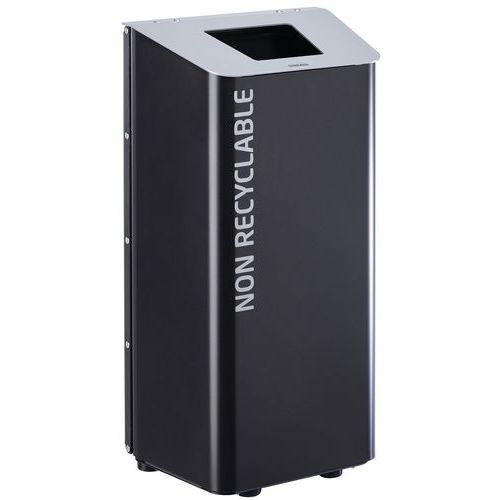 Corbeille à Poser Ou à Fixer - 80 Litres Gris - Gris Clair