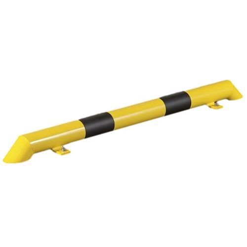 Mottez - Bordure de protection basse 120 cm - Noir/jaune - Permanente - Atelier, Entrepôt, Parking
