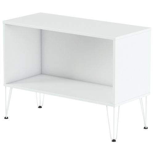 MBA - Rangement bas Java 120 cm Blanc - 74x120x45 cm - Ouvert, Éco-responsable, PEFC