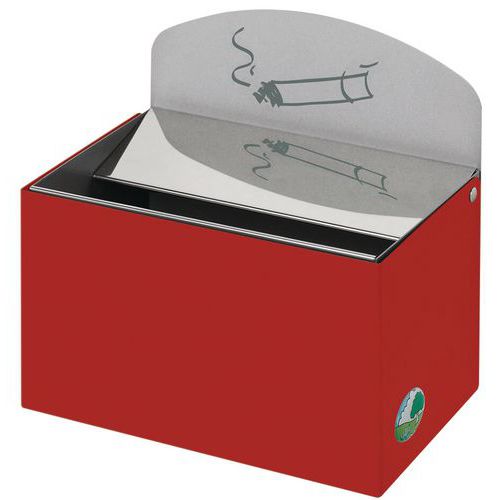 Cendrier 08l Avec Panneau Rouge