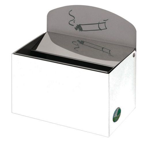 Cendrier 08l Avec Panneau Blanc