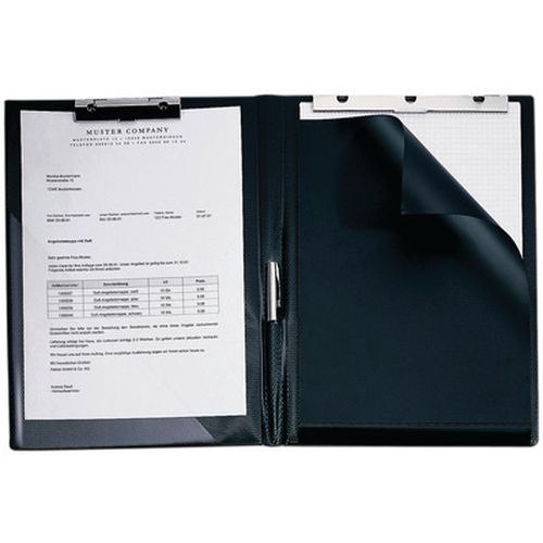 Chemise Porte-bloc Format A4 Noir Fine Reliure