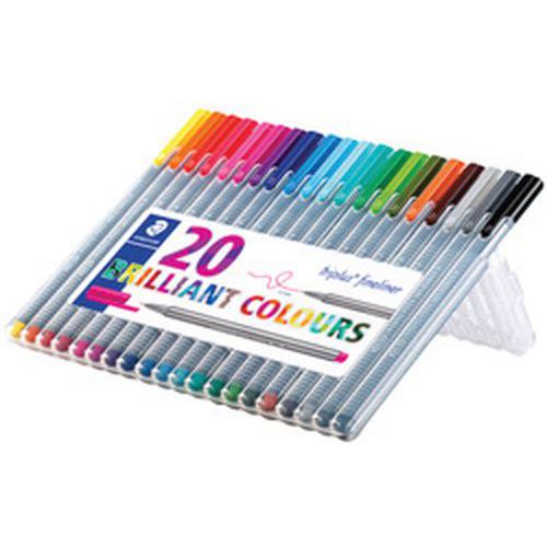 Fineliner Triplus Brilliant Colours Étui De 20