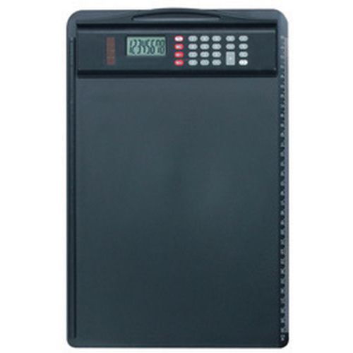 Porte-bloc A4 Avec Calculatrice Noir