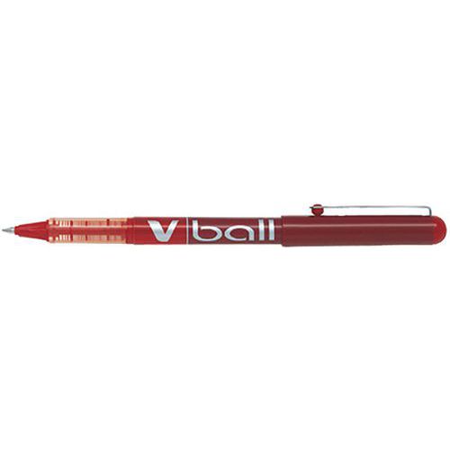 Stylo Roller V Ball Vb 5 Pointe Métal Rouge