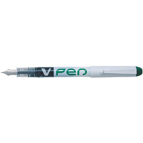 Stylo Plume V-pen Effaçable Vert