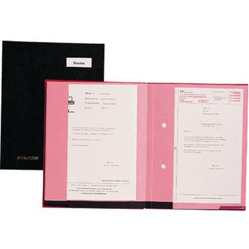 Parapheur double-clip 20 Compartiments Noir