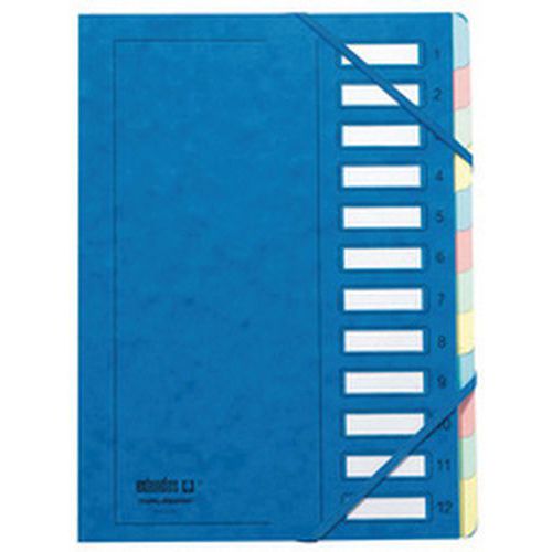 Trieur à lastique Série 237 12 Compartimentsbleu