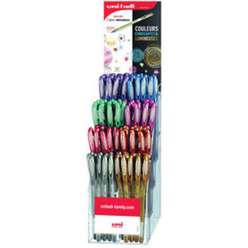 Stylo à Encre Gel Signo Metallic Présentoir De 120