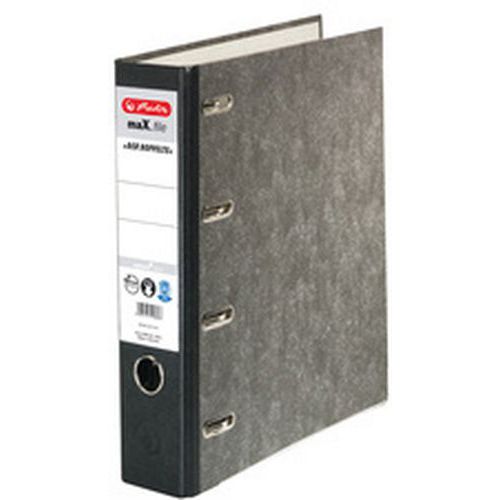 Classeur Marbré 4 Anneaux Max.file Nature Noir