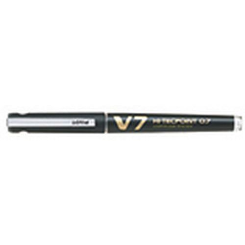 Stylo Roller V7 Hi-tecpoint Rechargeable Noir