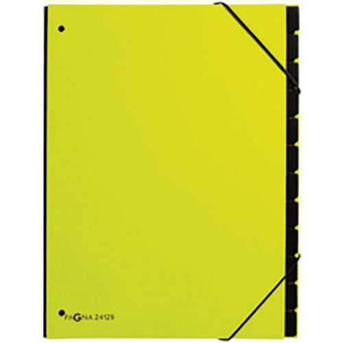 Classeur à Soufflet Tendan. A4 10 Comp. Vert Tilleul