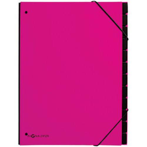 Classeurs Soufflet Tendance A4 12 Comp. Rose Foncé