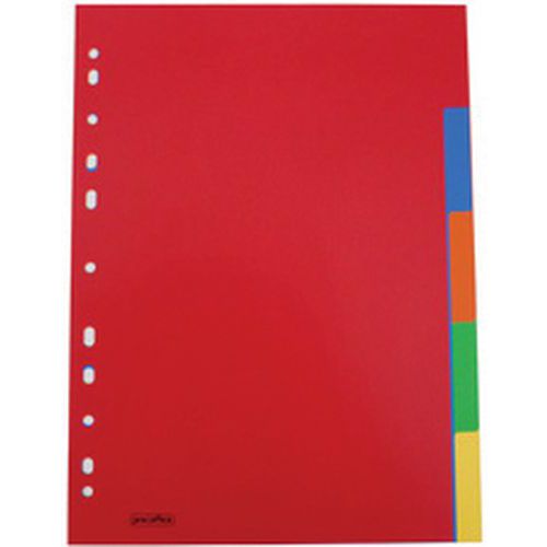 Intercalaires En Plastique Uni A4 5 Touches