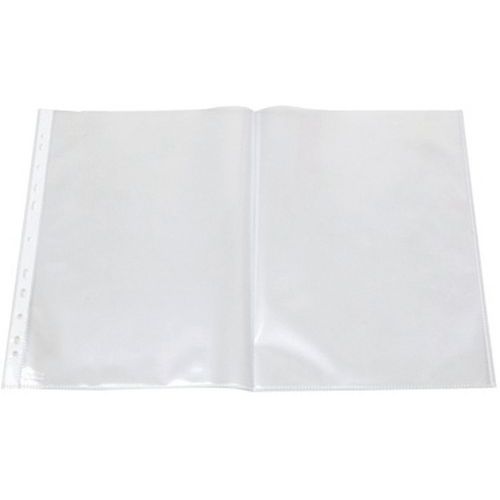 Pochette perforée A3 Transversale - Film PP Grainé Transparent - Lot de 10 - Classement et Archivage Facile