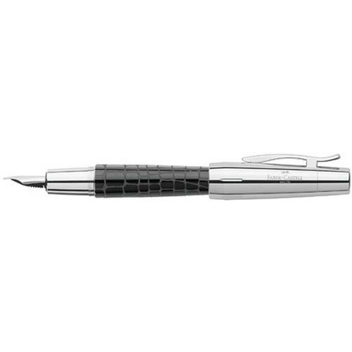 Stylo Plume E-motion Croco Noir