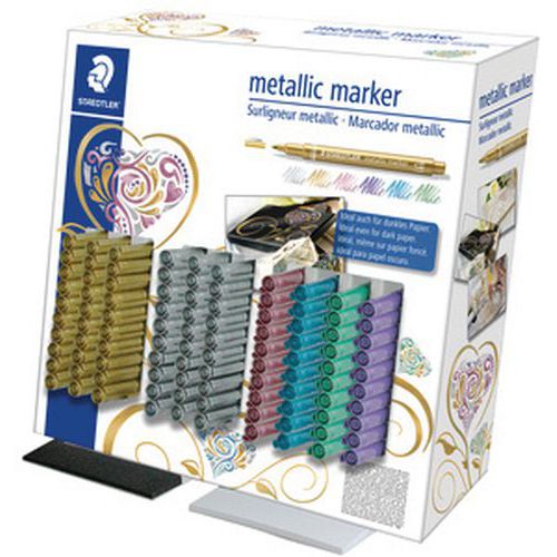 Marqueur Permanent Metallic Présentoir De 100