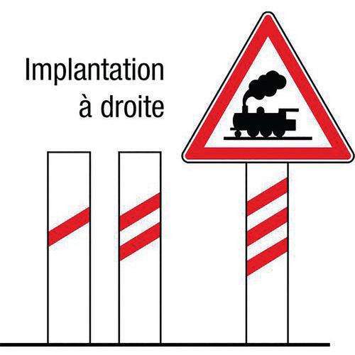 Panneau danger passage à niveau A7 bis - Manutan.fr
