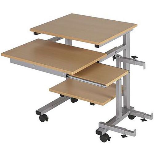 MBA - Poste compact Mira 60cm Gris/Anthracite - 1 tablette - Acier - Éco-responsable - 10 ans garantie