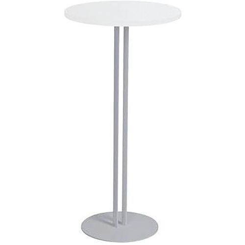 Mange Debout Roxane Ø 60 Cm Piètement 2 Tubes Blanc/gris