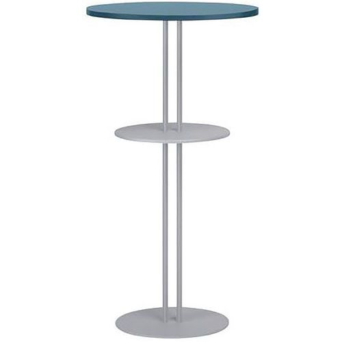 Mange Debout Roxane Ø 60cm 2 Plt Pc 2 Tubes Cédre Bleu/gris
