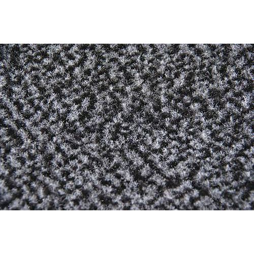 ID Mat - Tapis QUERCY Gris 120x240 cm - Anti poussière aspect velours - Usage intensif - Absorbant et grattant