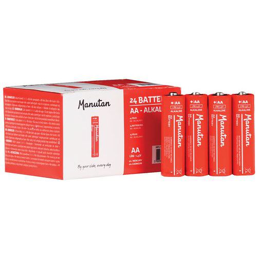Pile Alcaline Aa/lr06 Non Rechargeable - Lot De 24