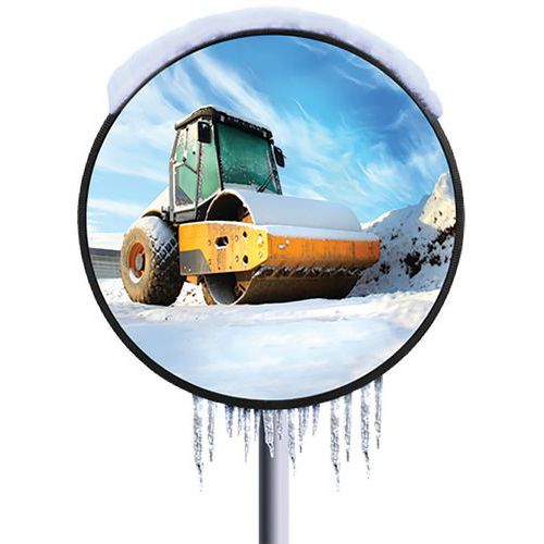 Miroir Multi-usages 600 Mm Inox Avec Dispositif Antigivre