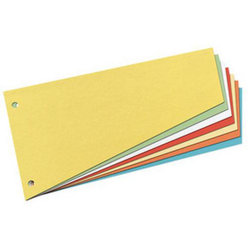 Intercalaires Trapézoïdaux Jaunes - 100 Divisions A4 - Carte Lustrée 190g/m²