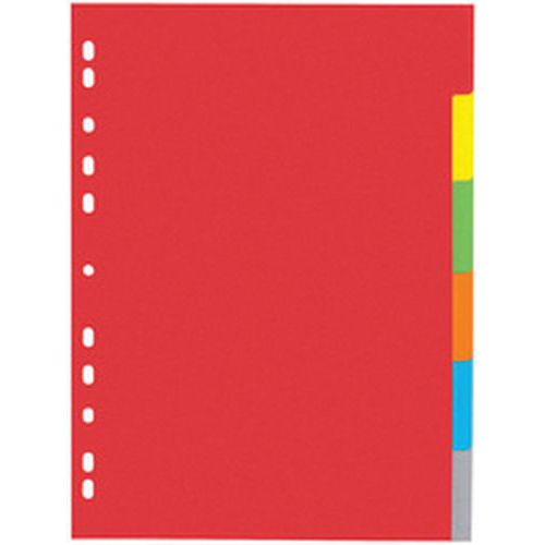 Intercalaire Carton A4 6 Touches 6 Couleurs