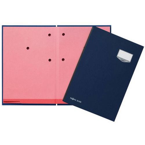 Parapheur de Luxe A4 20 Compartiments Bleu