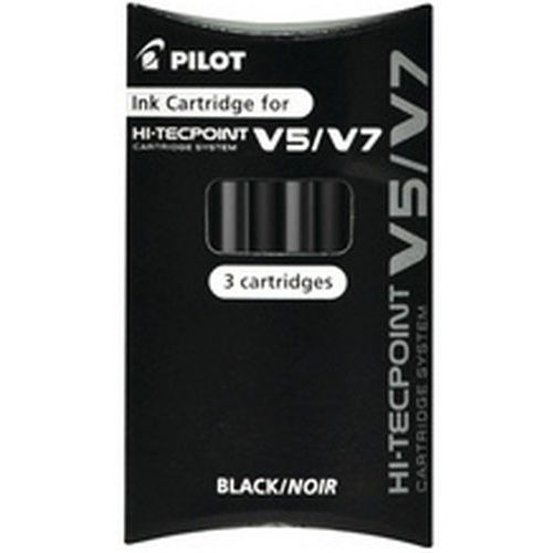 Cartouches Dencre Pour Stylo Roller V5/v7 Noir