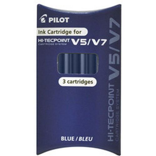 Cartouches Dencre Pour Stylo Roller V5/v7 Bleu
