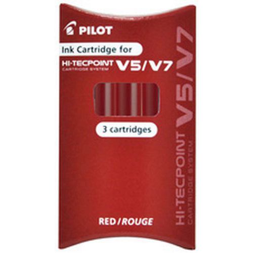 Cartouches Dencre Pour Stylo Roller V5/v7 Rouge