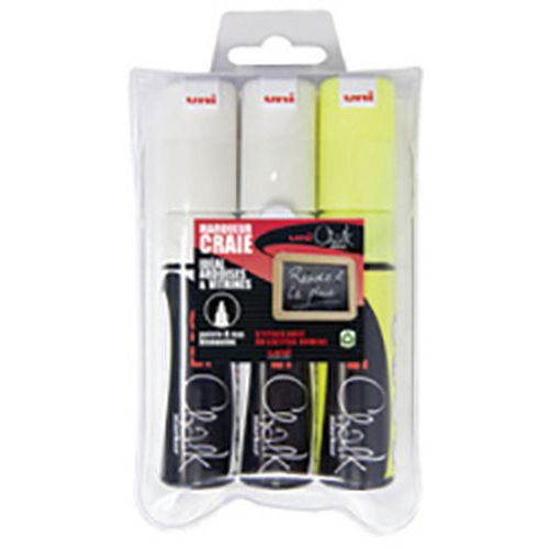 Marqueur Craie Chalk Pwe-8k Ã‰tui De 3 Pièces Assorti 1