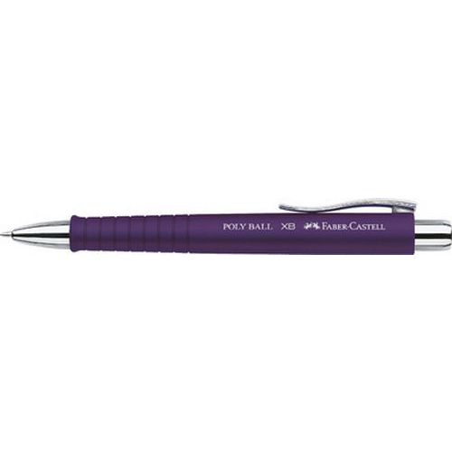 Stylo à bille POLY BALL XB rétractable - Violet - Pointe 1 mm - Encre bleue - Idéal bureau