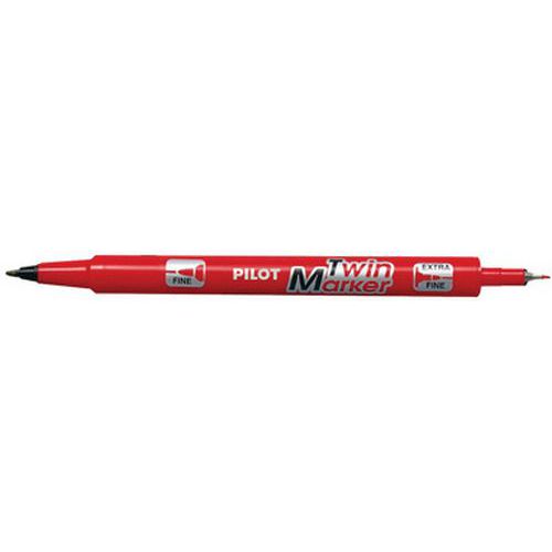 Marqueur Permanent twin Marker Extra Fin Rouge
