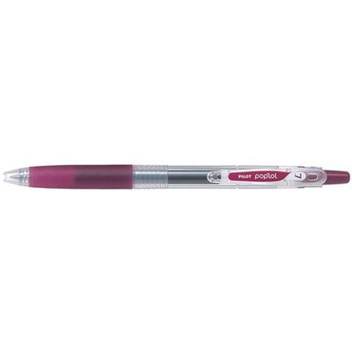 Roller Encre Gel Poplollargeur Tracé:04mm Bordeaux