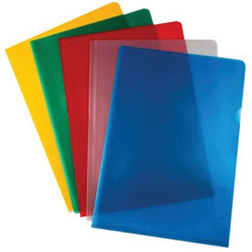 Pochette Transparente A4 Pp Granuleux Bleu