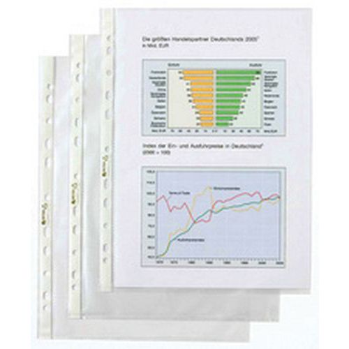 Pochette Perforée Economic A6 Pp Grainée 0075 Mm (x 50)