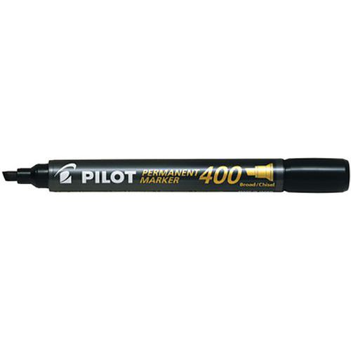 Marqueur Permanent 400 Pointe Biseautée Noir