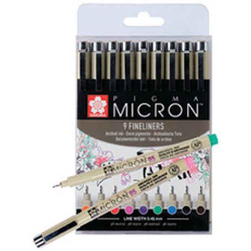 Stylo Feutre Pigma Micron 05 Ã‰tui De 9